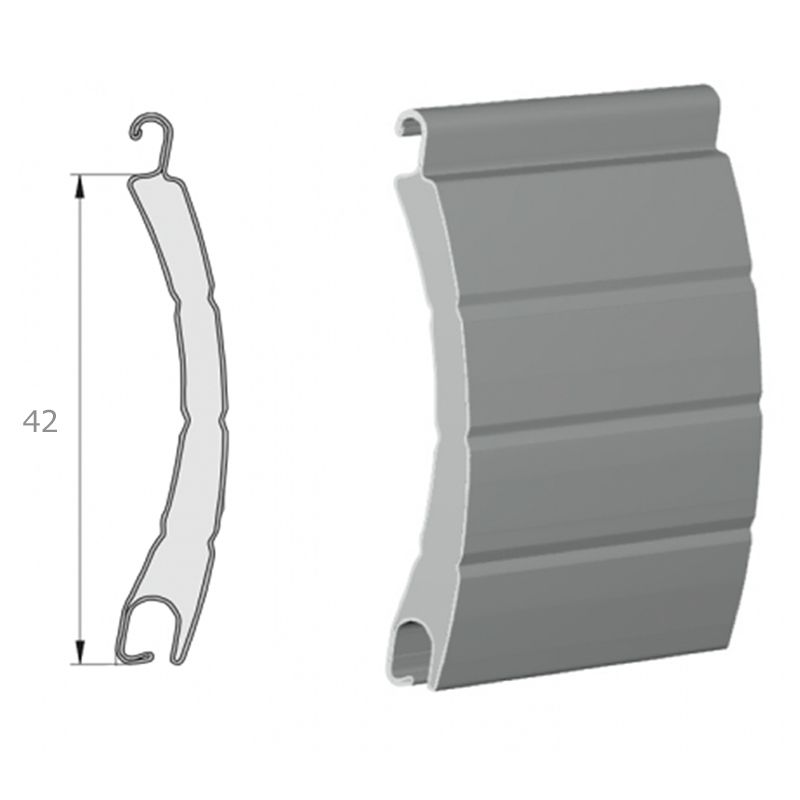 Tablier lames aluminium