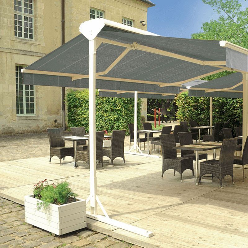 Toile de store double pente